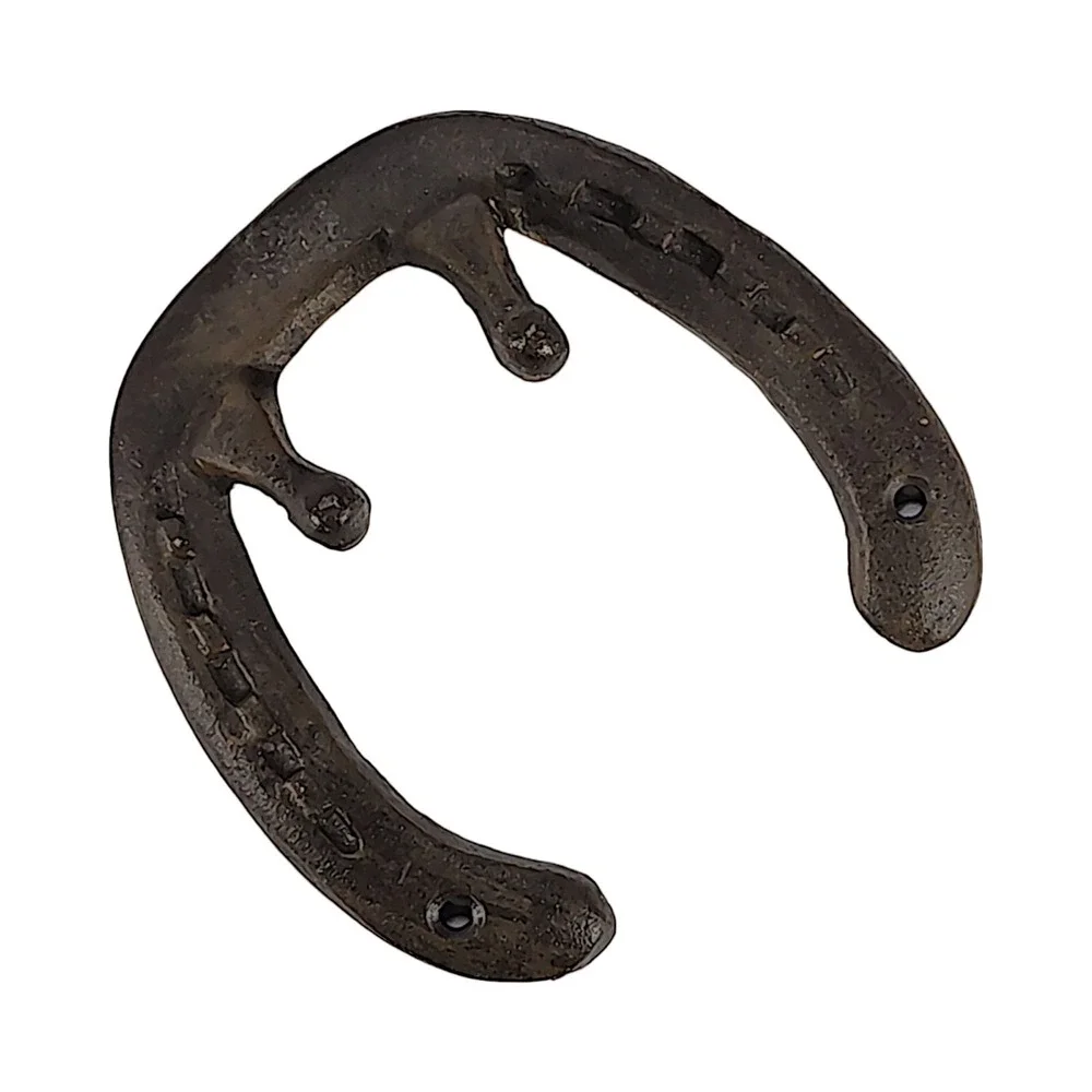 Cast Iron Horseshoe Good Luck Hook